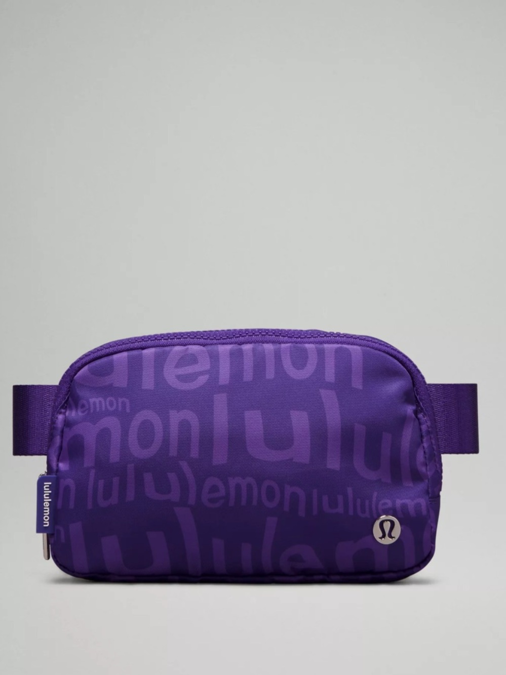Lululemon Everywhere Belt Bag 1L - Atomic Purple Wobbly Word Graphic Crossbody